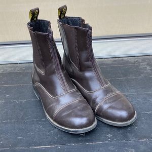 Saxon Brown Zip Riding boots